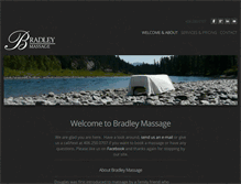 Tablet Screenshot of bradleymassage.com